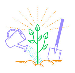 Icon tree planting, landscaping