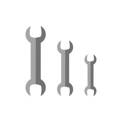 Wrench icon in trendy flat style.