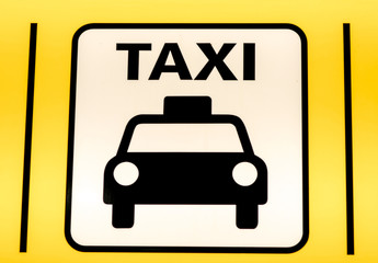 Sign, taxi rank