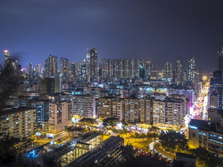 Fototapeta na wymiar Hong Kong night view 3