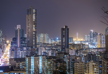 Fototapeta na wymiar Hong Kong night view 4