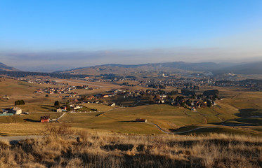 Fototapeta na wymiar panorama of the town of Asiago in Northern Ital