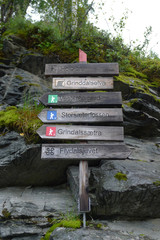 hike sign norway
