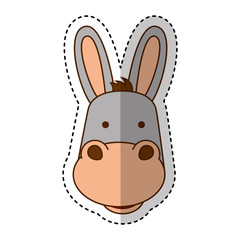 Obraz premium cute mule manger character vector illustration design