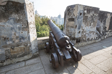 Old cannon in macao