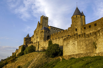 Fototapeta na wymiar Carcassonne, medievial fortress, France, Languedoc Roussillon