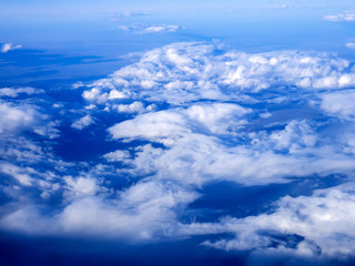 Fototapeta na wymiar An aerial shot sky South America
