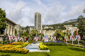 Naklejka premium Monaco, Monte Carlo, Place du Casino