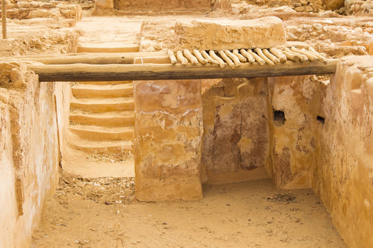 Minoan Malia ruins archaeological site, Malia, Crete, Greece, Europe