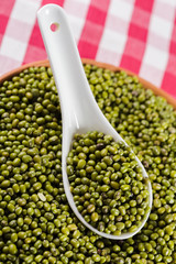 Mung beans on the table