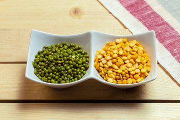 Group of colorful various beans