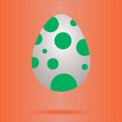 Яйцо в зеленый кружочек