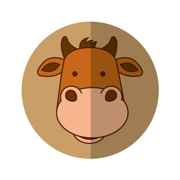 cute ox manger character vector illustration design