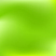 Vector green blurred gradient style background. Abstract smooth colorful spring illustration.