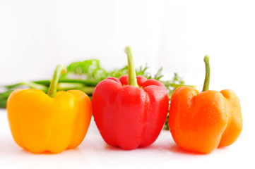  Fresh sweet pepper isolated