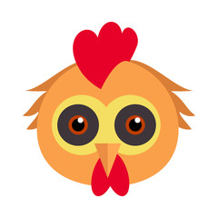 Cock Bird Carnival Mask. Rooster Chicken Hen Fowl.