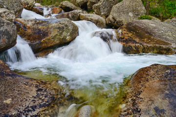 Naklejka na ściany i meble Cold creek in cold valey / High Tatras / Slovakia