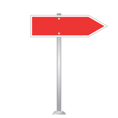 Blank Road Sign Board vector
