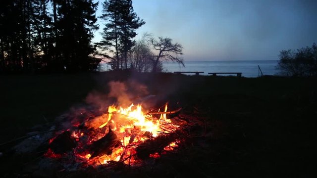 campfire pagan holiday latvia Midsummer night Ligo