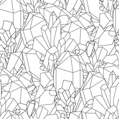 Cute graphic crystal pattern