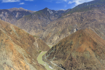 Omega Bend of Yangtze River, Yunnan, China
