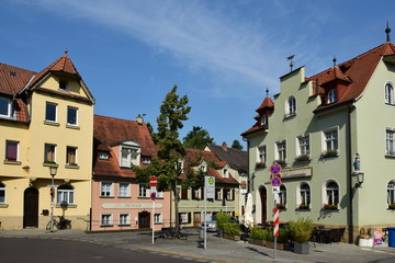 Obraz premium View in the historical town of Bamberg, Bavaria, region Upper Franconia, Germany