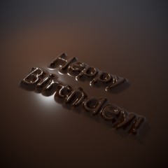 3d rendering volumetric chocolate background