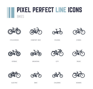 Bike frames icons
