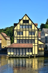 View in the historical town of Bamberg, Bavaria, region Upper Franconia, Germany