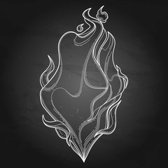 Abstract graphic fire © Ekaterina Glazkova