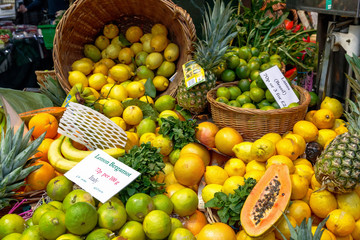 Lemon bergamot on display at Borough Market in London