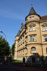 View in the historical town of Bamberg, Bavaria, region Upper Franconia, Germany