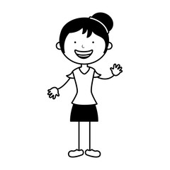 cute mother character icon vector illustration design