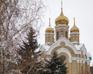 Omsk, Russia - February 21, 2017: Church of St. John the Baptist
