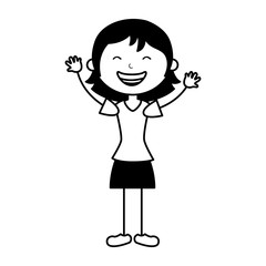 cute mother character icon vector illustration design