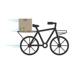 delivery bicycle box service vector illustration eps 10