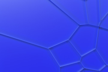 Abstract colored 3d voronoi grate on colored background