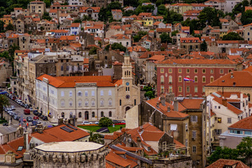 Aerial View of Split, Croatia