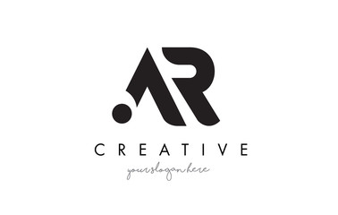 AR Letter Logo Design with Creative Modern Trendy Typography. - obrazy, fototapety, plakaty