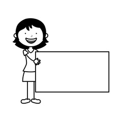 cute mother character icon vector illustration design