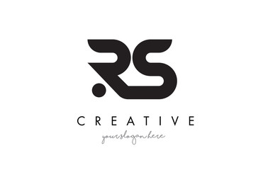 RS Letter Logo Design with Creative Modern Trendy Typography.