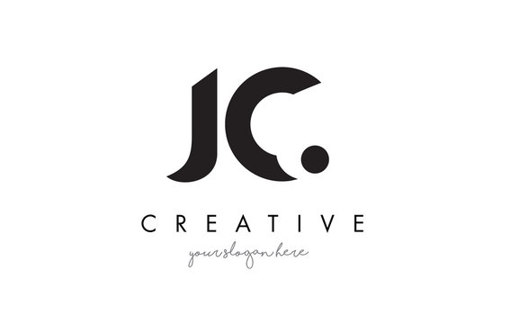JC Letter Logo Design with Creative Modern Trendy Typography.