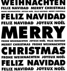 Frohe Weihnachten mehrsprachig