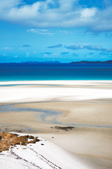 view of  Whitehaven Beach, Whitsunday Islands, Australia.