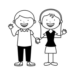 happy family members icon vector illustration design