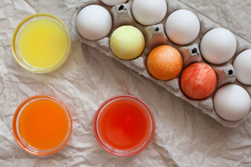 Easter Eggs. Sunday. Easter. Happy Holidays. Christian holiday. Religion. Tradition. Easter background.