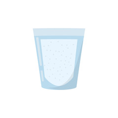 glass cup water fresh vector illustration eps 10