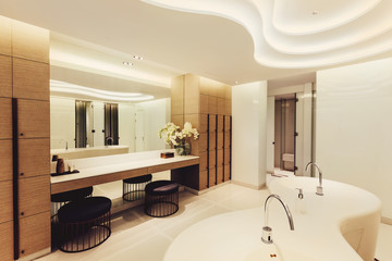 Shared shower interior