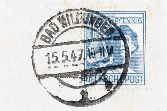 Briefmarke gestempelt