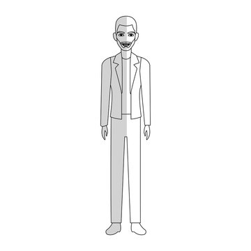 happy bearded  man icon image vector illustration design 